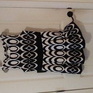 NWT The Limited black and white dress size 10 sleeveless